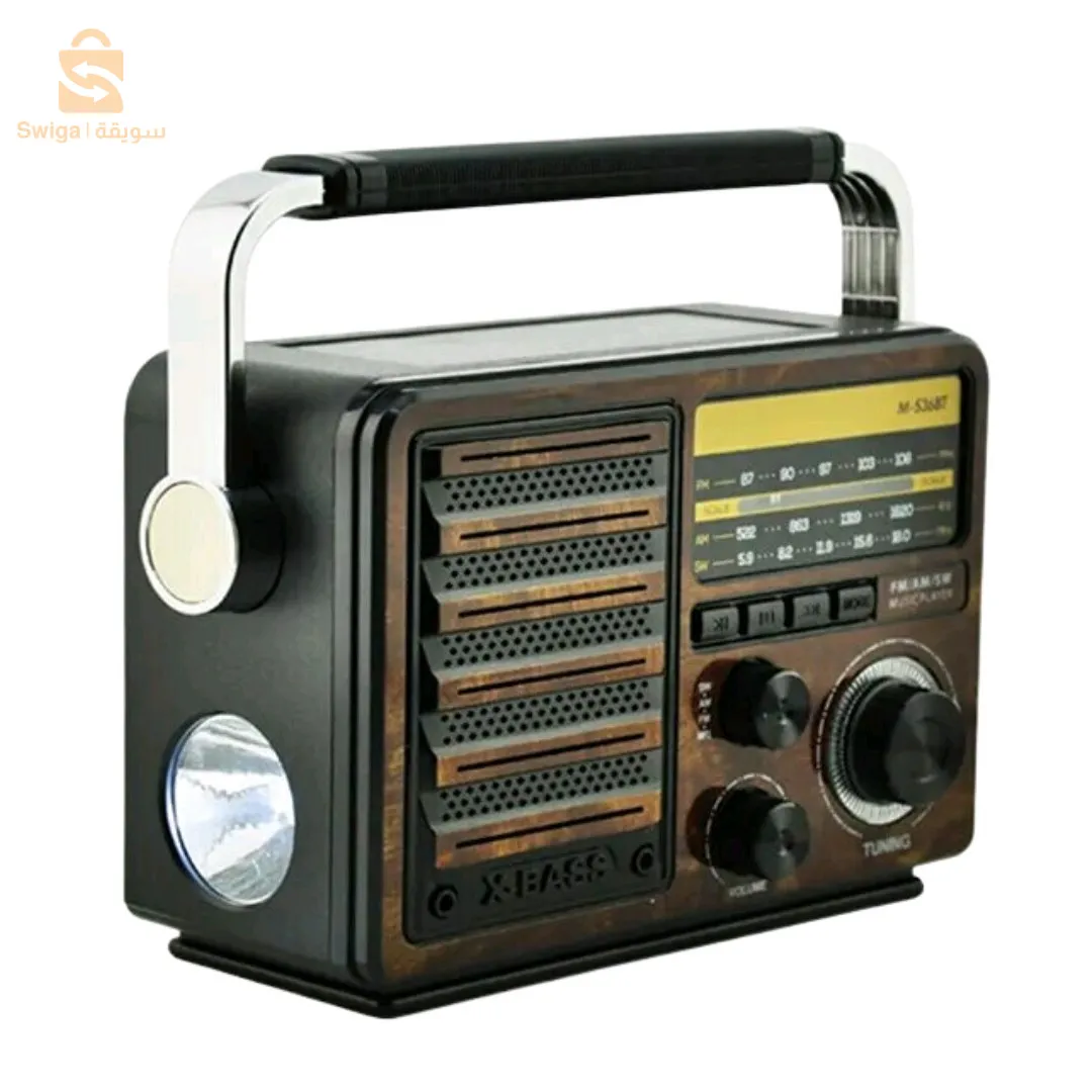 Wireless audio date transfer/speaker/radio/M-528BT-S راديو كلاسيكي بالطاقة الشمسية$👍