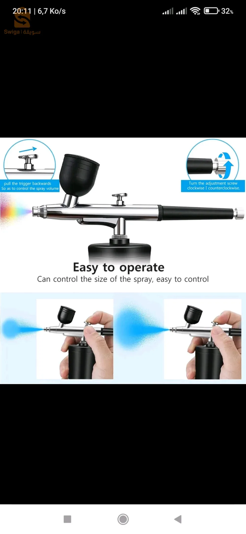 Aérographe Portable mini compresseur