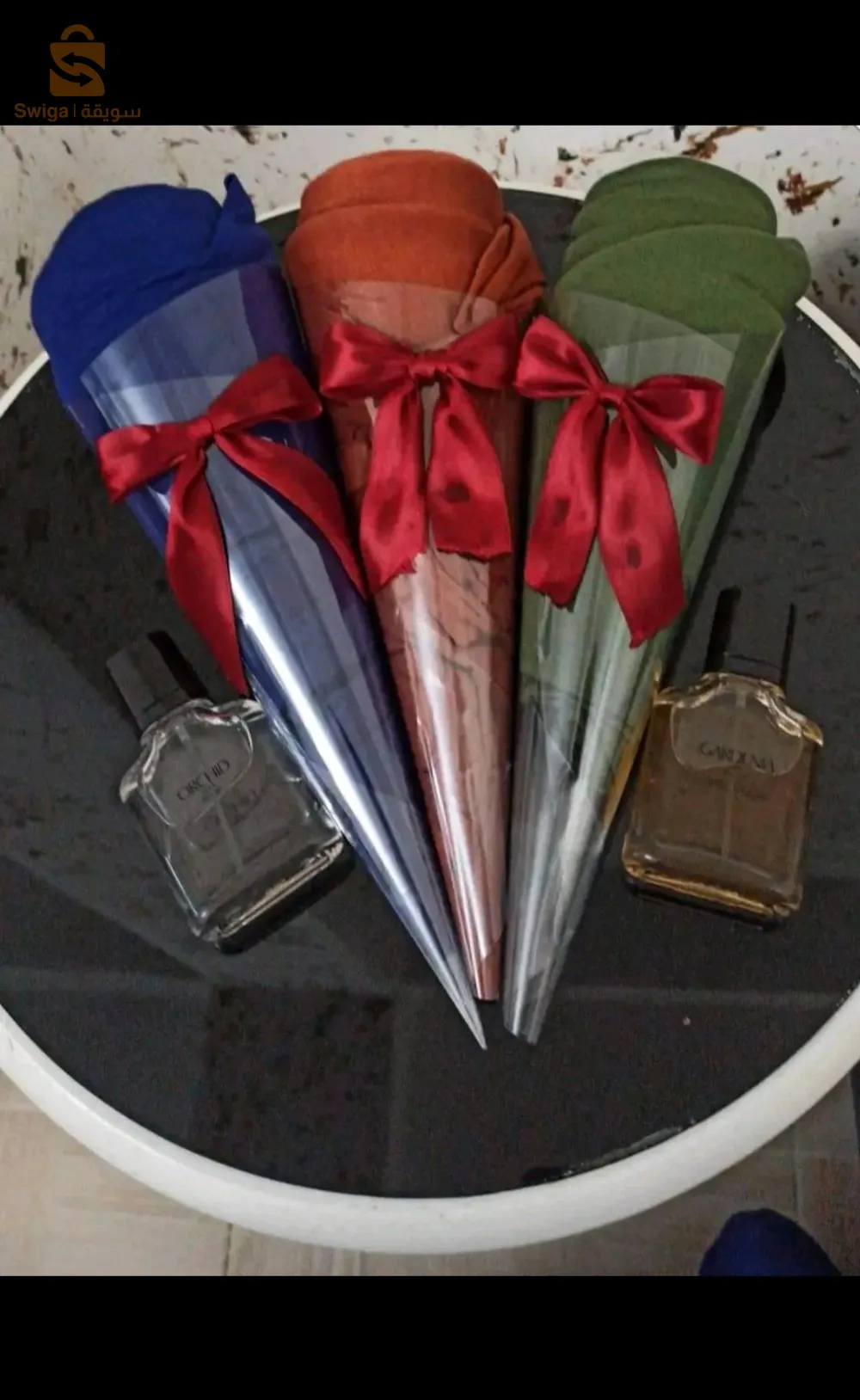 خمار فولاغ طويل على شكل وردة 🌹