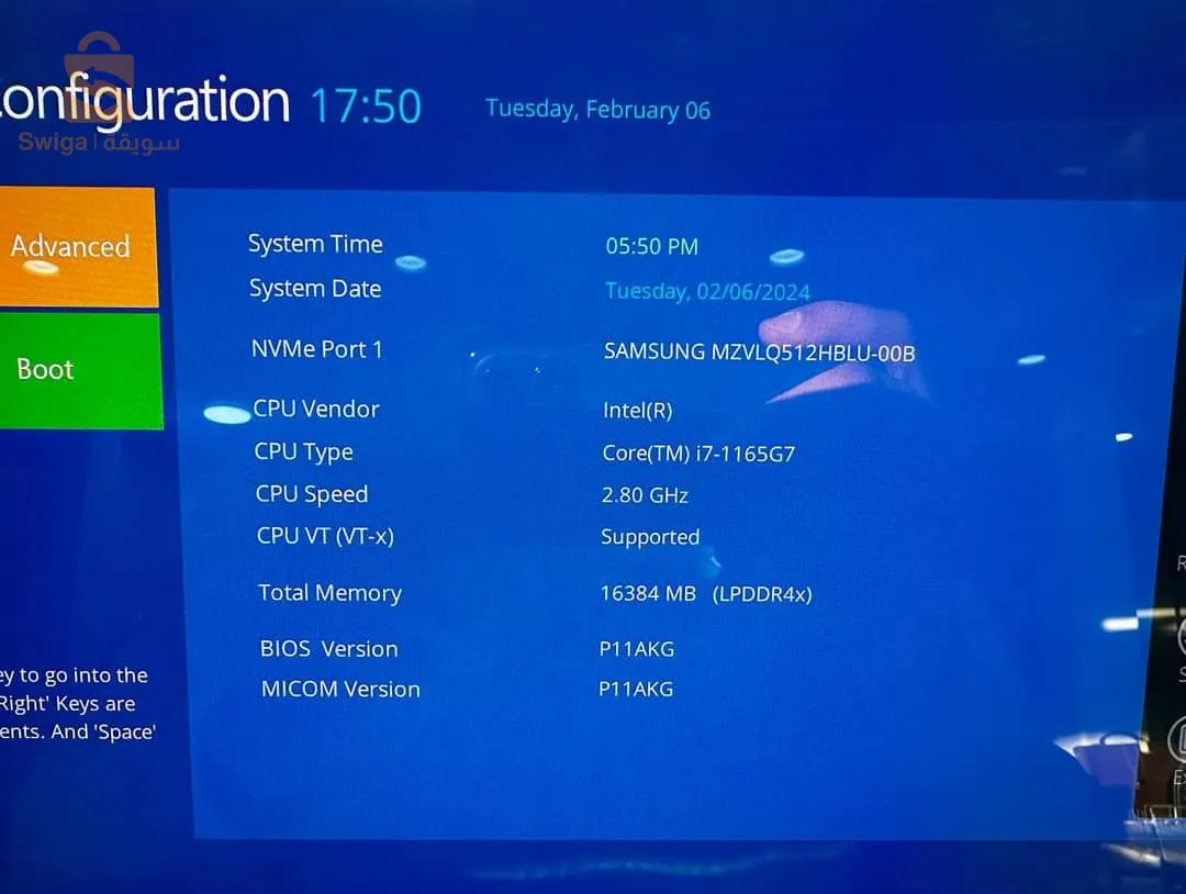 pc Samsung i7 11eme génération tactil 15 pouces écran amoled