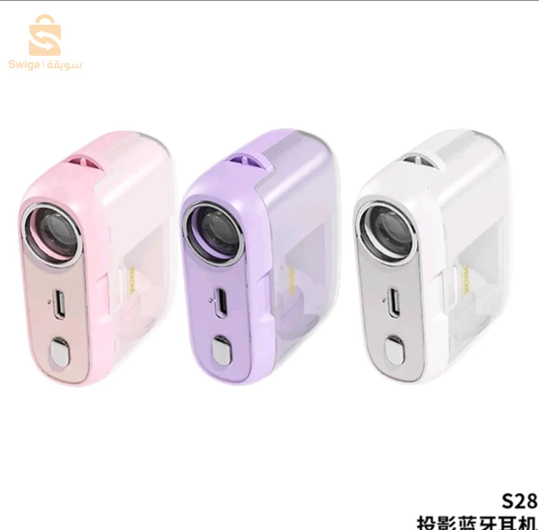 bluetooth Earbuds 3en1 (projector earbuds lampe)