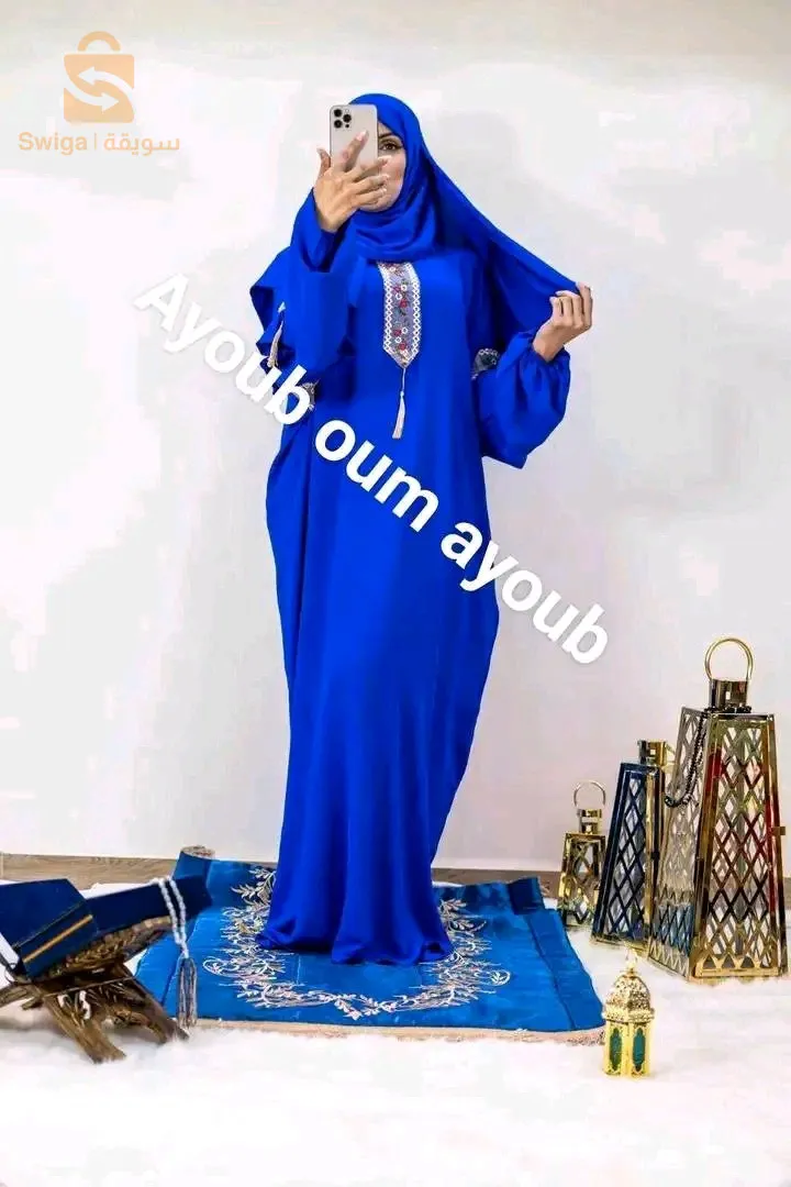 طقم الصلاة قطعتين قماش كريب ستوندار يلبس ليطاي لكبار مع هدية منا لكم و توصيل متوفر مرحبا بكم