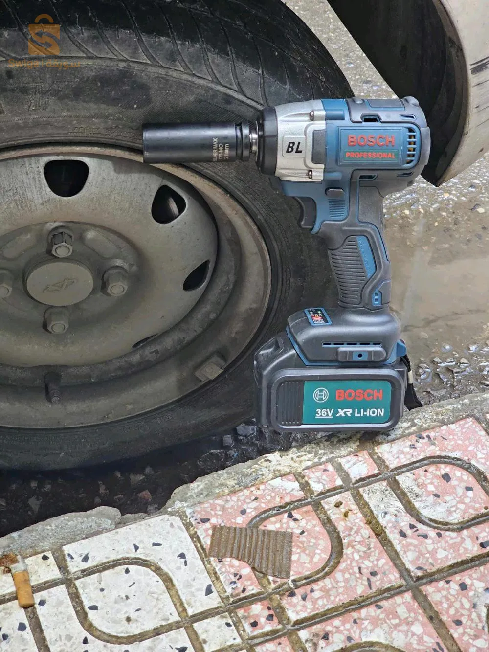 Boloneuse clé a choc BOSCH à batterie 36v$🤍🤍