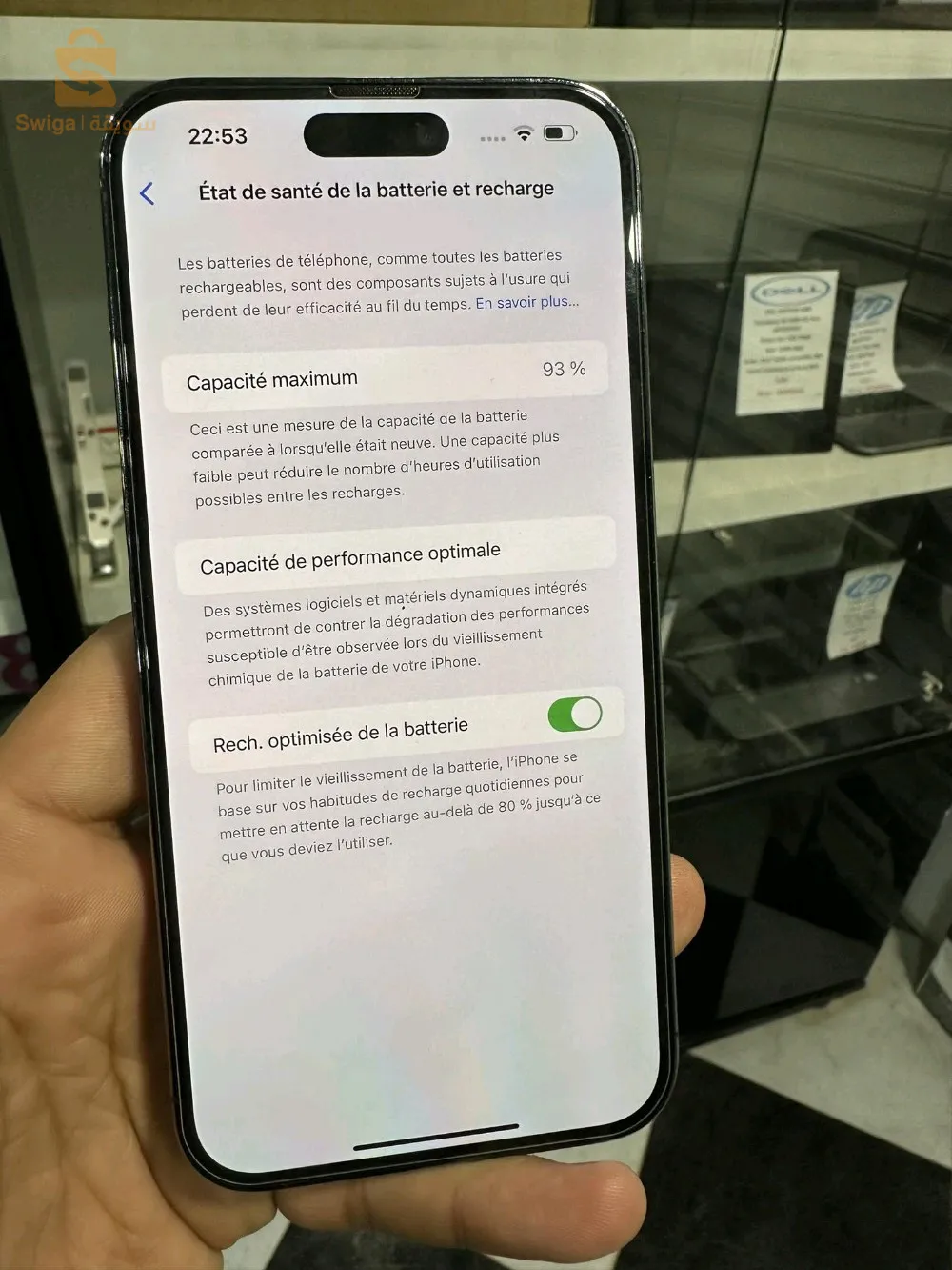 iphone 14 pro max 128gb 93% avec boite
