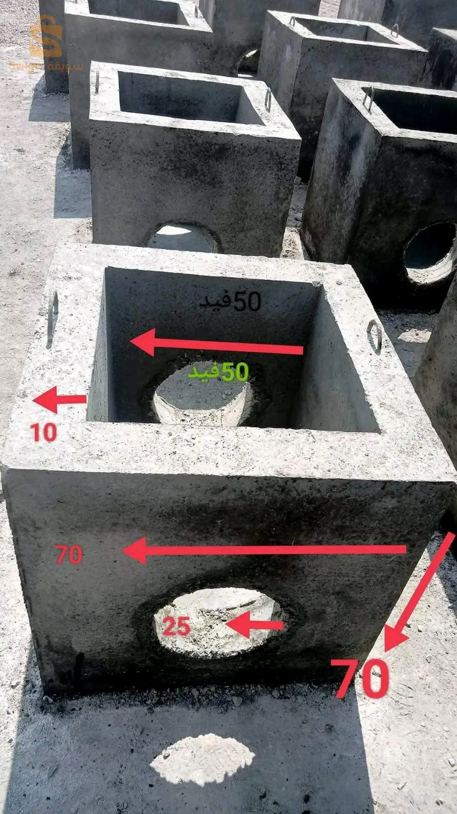 صناعة القوالب الاسمنتية وغرف الألياف البصرية