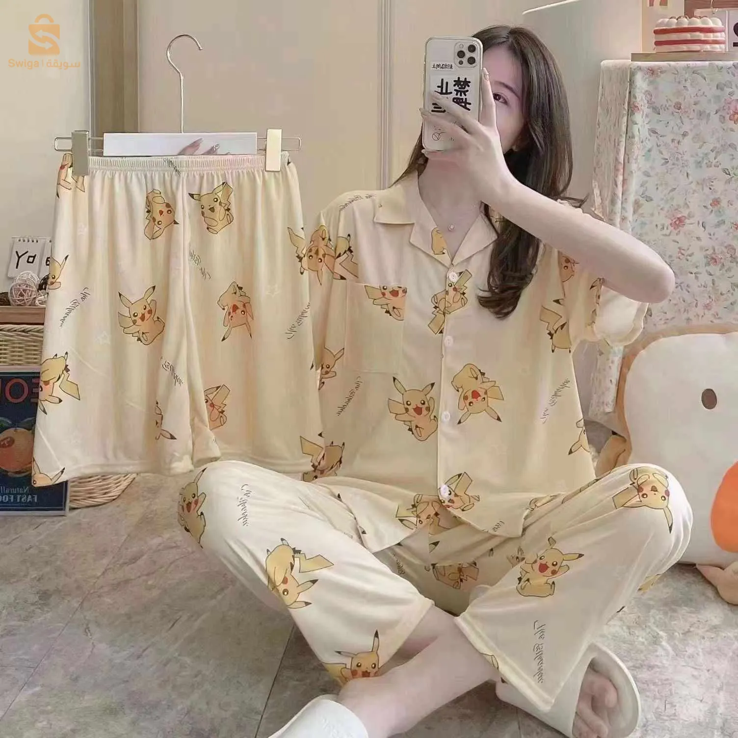 ملابس نوم 3قطع 🇨🇳