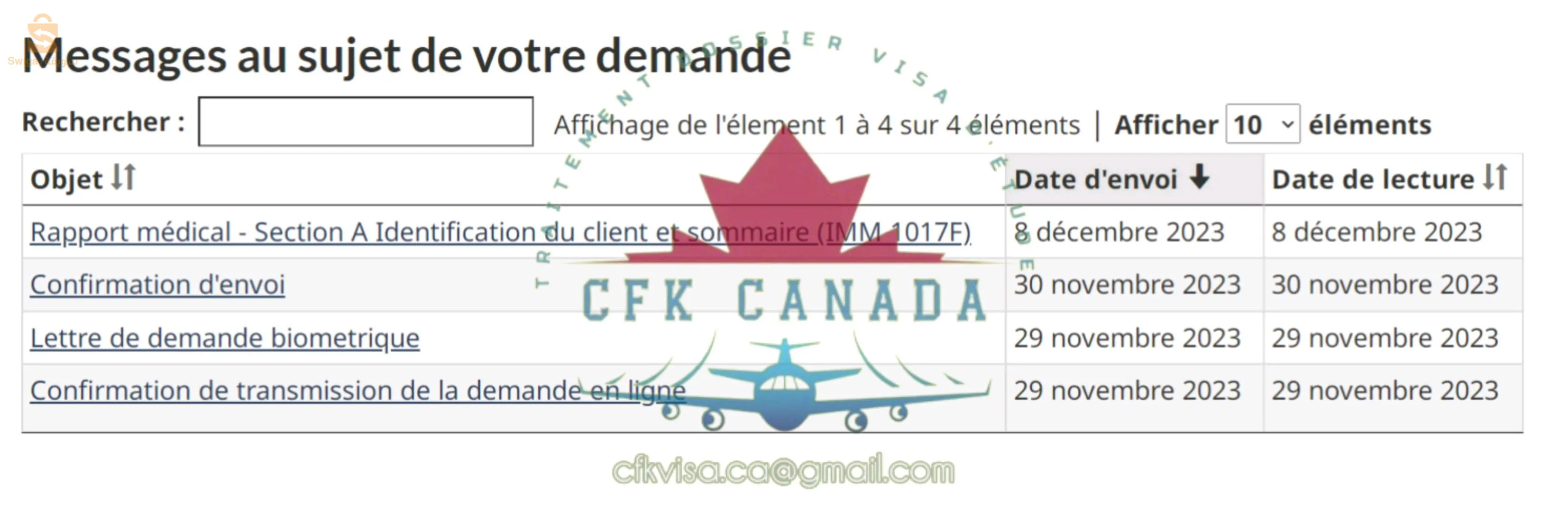 Traitement en ligne  dossier visa d'étude Canada 🇨🇦