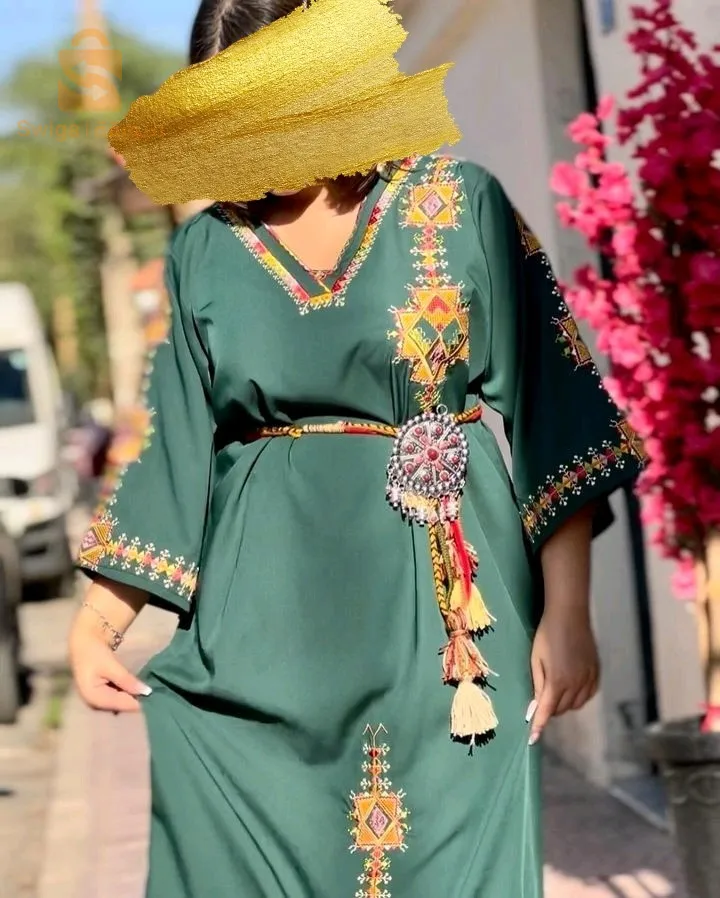 جبة الامازيغية للعيد و السهرات الرمضانية مع حزام هدية مع الجبة 😍 Robe berbère