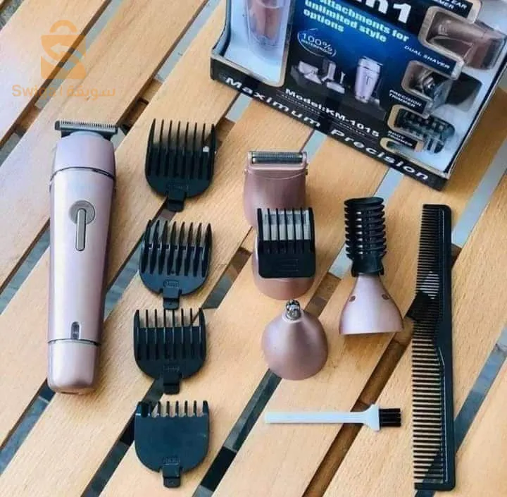 Tondeuse kemei 10 en 1 km-1015 🔴