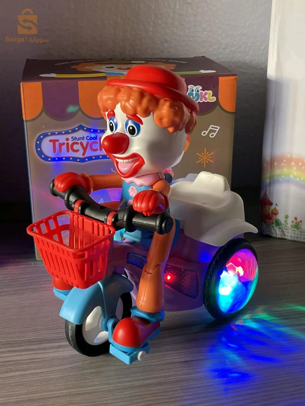 دراجة الموسيقى العجيبة‎انضموا إلى المهرج في جولته الموسيقية على الدراجة، حيث تمزج بين المرح والإيقاع في كل حركة مع دوران 360درجة‎
3200دج
0665955230فل👉viber watts