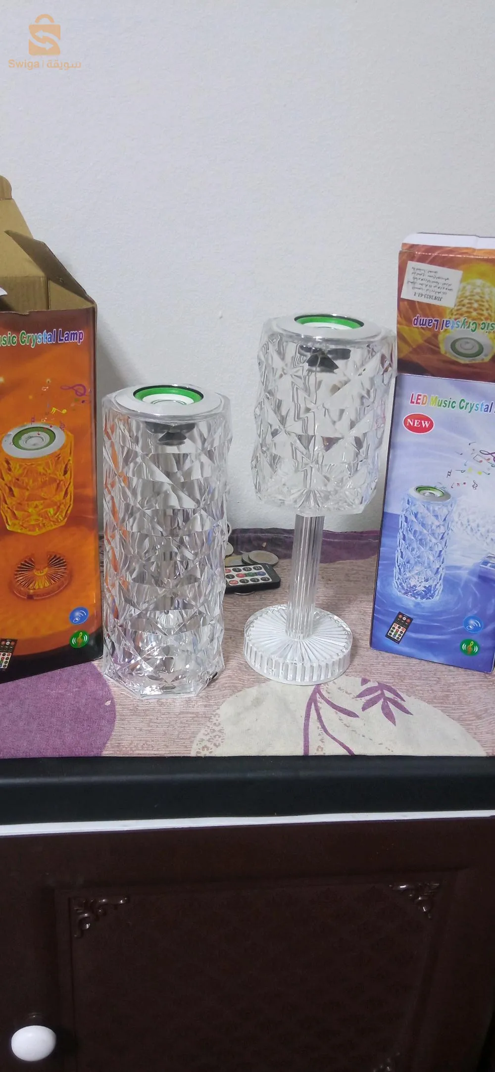 lamp cristal led music 
مصباح كريستال بلوتوث