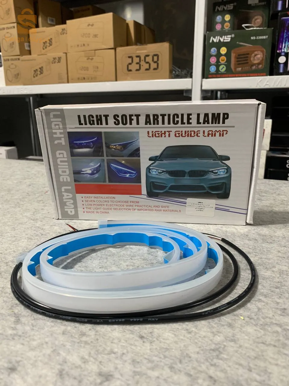 Feux de Jour LED avec Feux Clignotant 2Pcs Pour Phares de Voiture 60cm