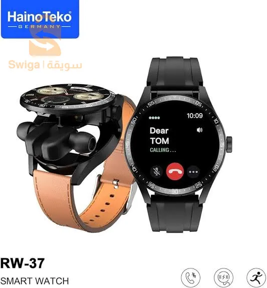 smart watch rw 37 ساعة +سماعات
