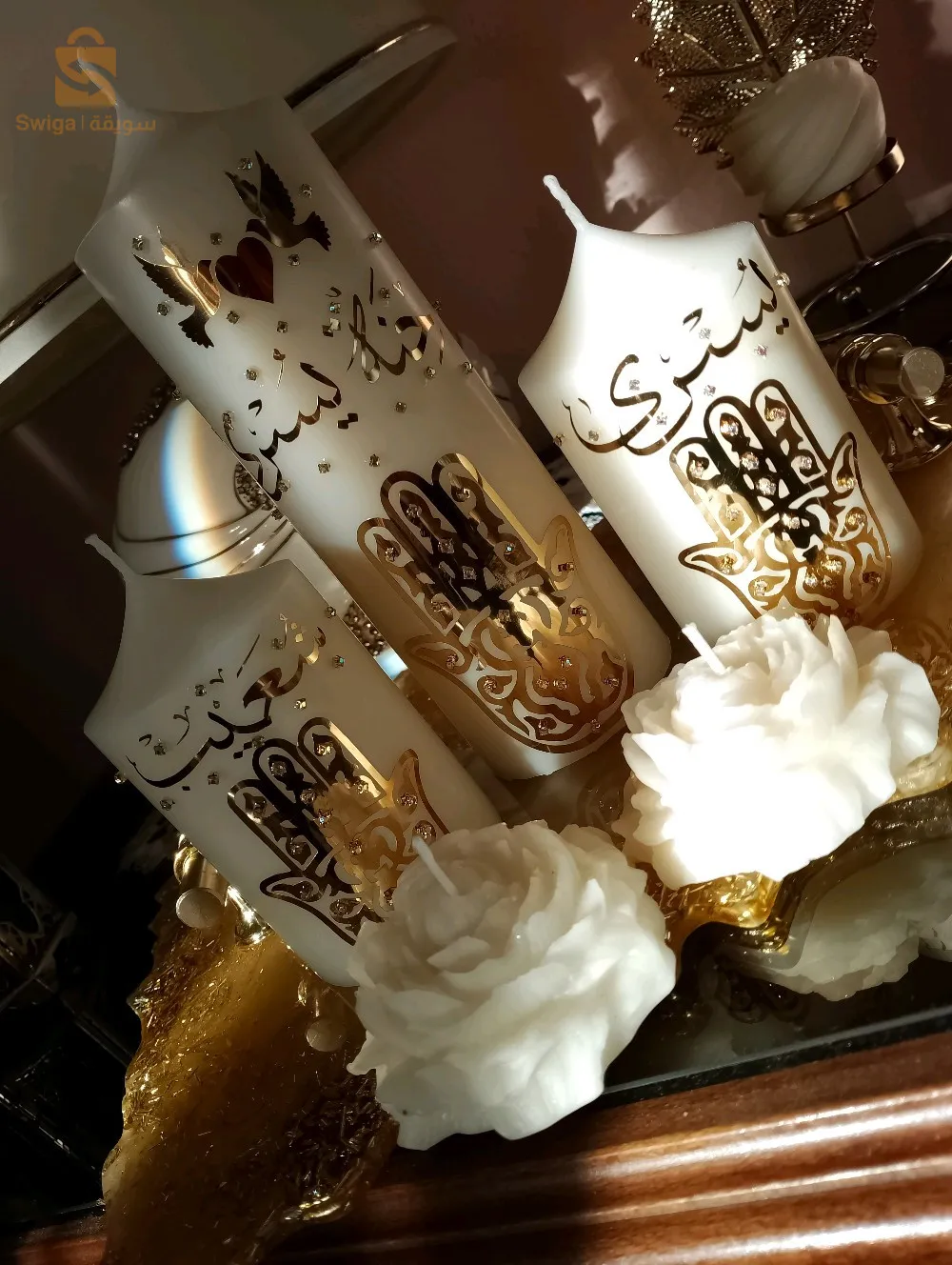 شموع الحنة للعرائس