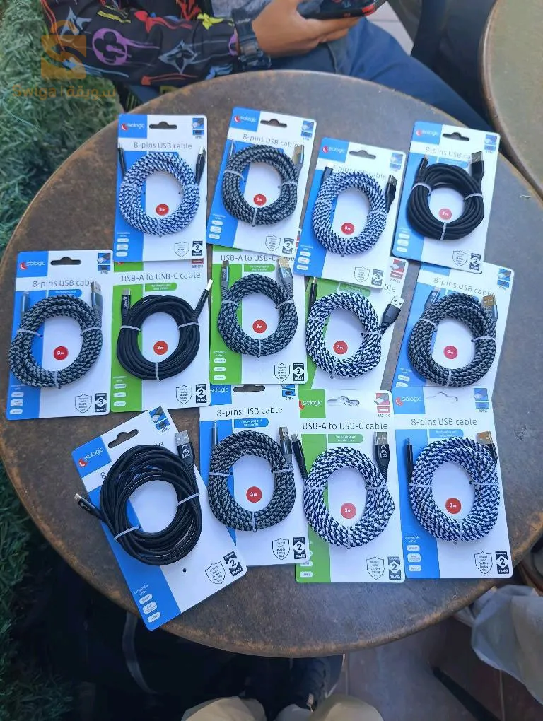 chargeur iPhone/usb-c de 3 mètre made in 🇧🇪✅