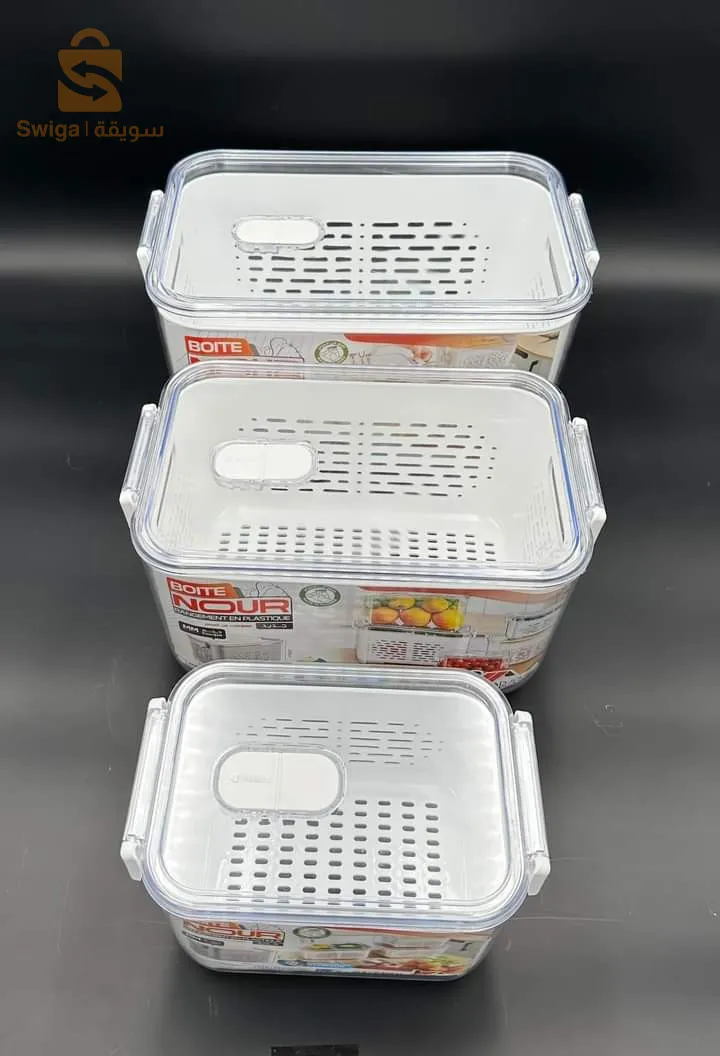 3 علب صحية لحفظ الخضر والطعام