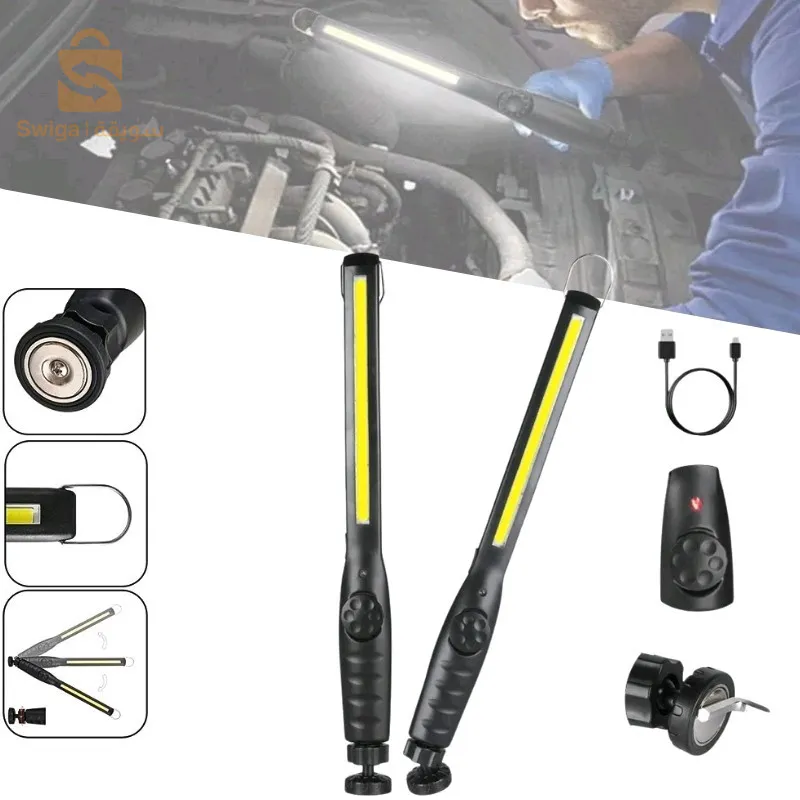 مصباح عمل COB مع قاعدة مغناطيسية دوارة 360 درجة وإضاءة LED قابلة لإعادة الشحن لإصلاح الفحصالحجم: 37.5*3.5*2.6 سنتيمتر/14.8*1.5*1.4 بوصة*أمبولة: البوليفيينالتبديل: طلب مفتاح الطاقةالمدى : 20 مترعمر البطارية: 7-8 ساعات4 ملفات: 4 سطوعسعة البطارية: 1800 مللي أمبيرالشحن:مميزات الشحن عبر USB :1. يمكنك ربط الضوء بأي سطح حديدي، وضبط الزاوية المطلوبة وقفل الزاوية بالتوتر2. مفتاح الطاقة ذو القرص الواحد لديه تعديل متغير للسوائل من 0% إلى 100% من ناتج الضوء.3. تم تصميم هذا المصباح في الخارج والداخل على حد سواء للظروف القاسية والبيئات القذرة ويتضمن شماعة فولاذية قابلة للطي.4. مع واجهة الشحن، الشحن أكثر ملاءمة.5. مناسبة للجري والتخييم والركض وصيد الأسماك وركوب الدراجات والقراءة والصيد والمشي لمسافات طويلة.2450دج0665955230وق👉viber watts  .