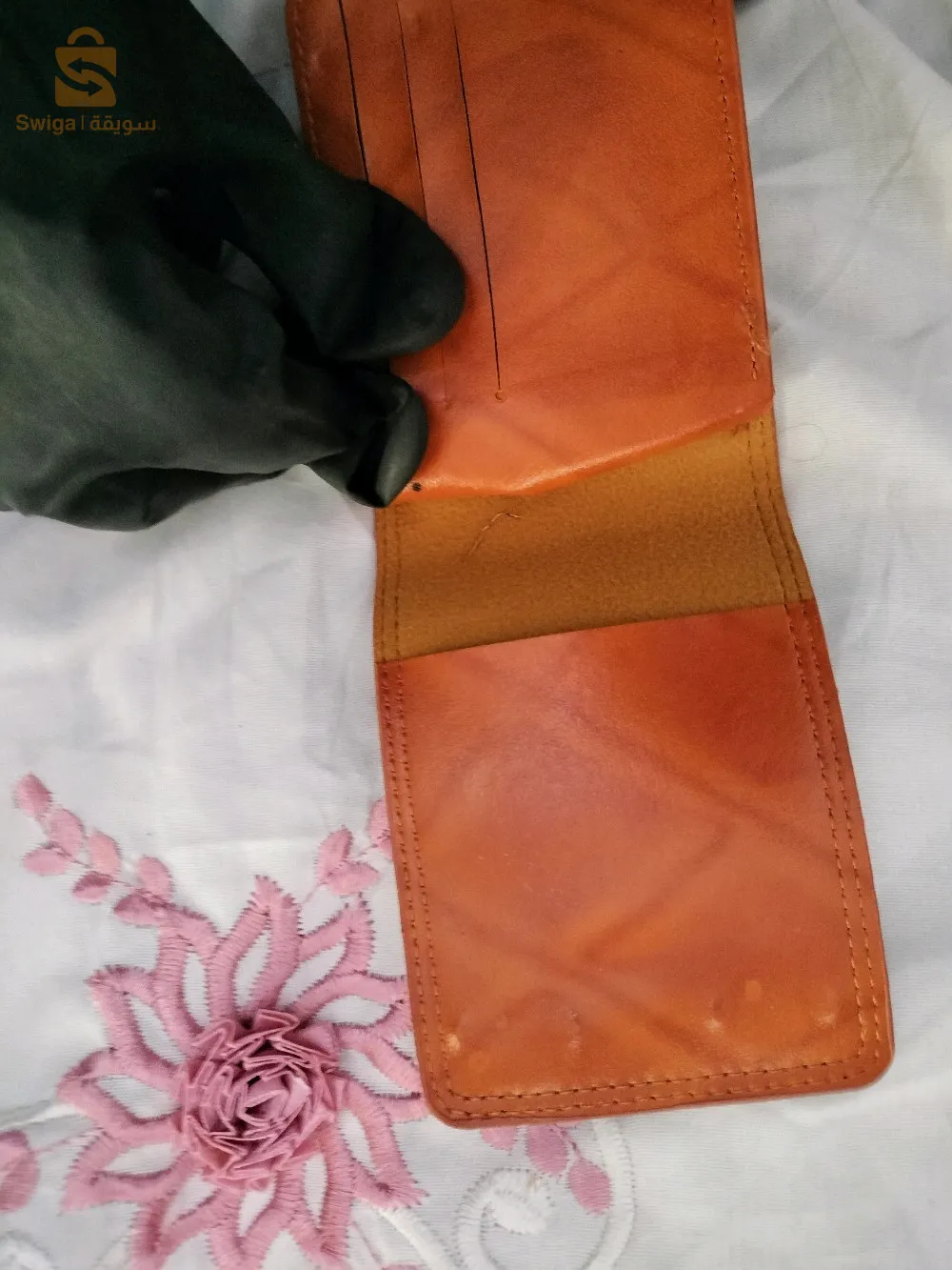porte feuille cuire vachette matière viritable