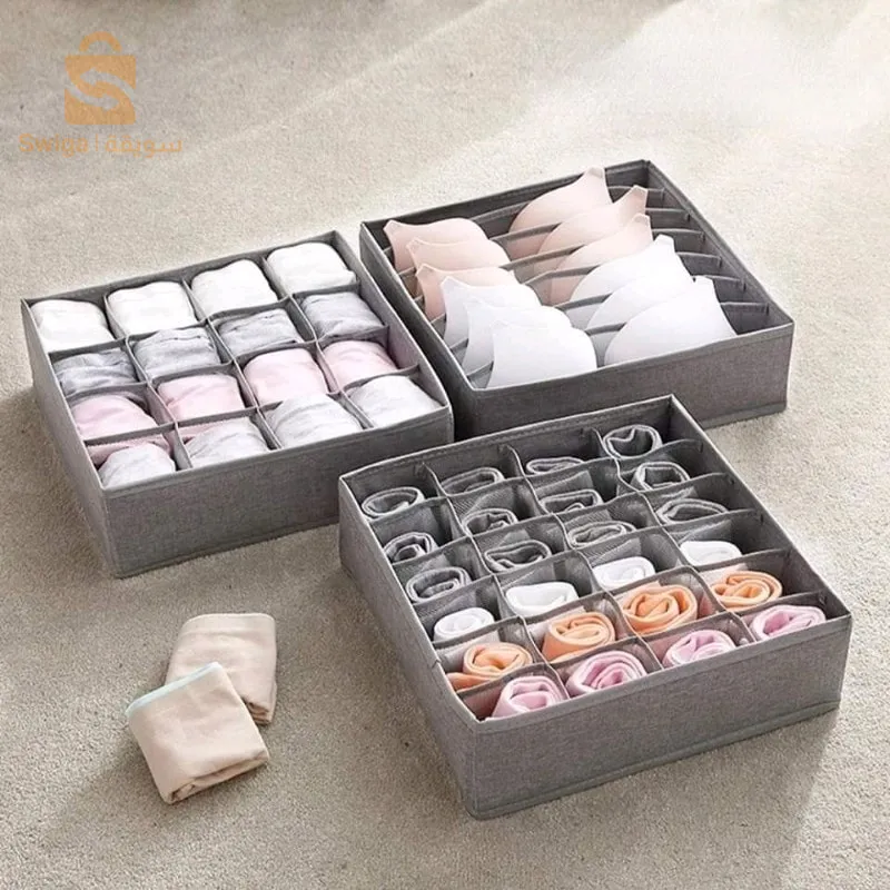 boites de rangement pliable pour sous-vêtements et vêtements