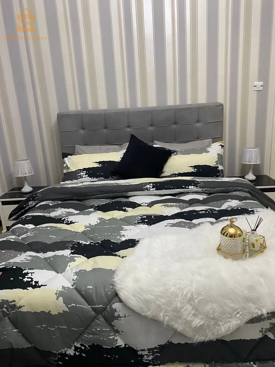 🔻Couette-couvre lit deux places meilleur qualité