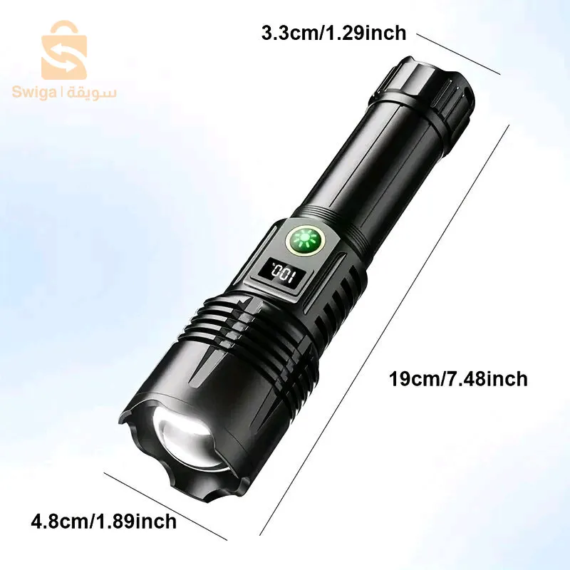 يناقش


سابق
التالي
مصباح يدوي تكبير فائق السطوع مع شاشة رقمية قابلة لإعادة الشحن TYPE-C
المواد: سبائك الألومنيوم
حبات المصباح: حبات ليزر بيضاء مقاومة للماء: مقاومة للماء للاستخدام المنزلي
البطارية: بطارية 26650
الحجم: 19 سم * 4.8 سم
المصابيح الأمامية: ضوء عالٍ، ضوء متوسط، ضوء منخفض، فلاش، SOS
الشحن: شحن سريع من النوع C / منفذ إخراج USB
الميزات: خرز ليزر أبيض، وظيفة بنك الطاقة، التكبير/التصغير، وظائف عرض الطاقة الرقمية: الدفاع عن النفس، ركوب الدراجات، التكتيكي، الصيد، التخييم في الهواء الطلق، رحلة استكشافية، الاستخدام اليومي
قائمة الحزمة: قائمة المنتجات: 1 * مصباح يدوي + 1 * كابل شحن + 1 * صندوق + بطارية 26650 * 
3600دج
0665955230وق👉viber watts
