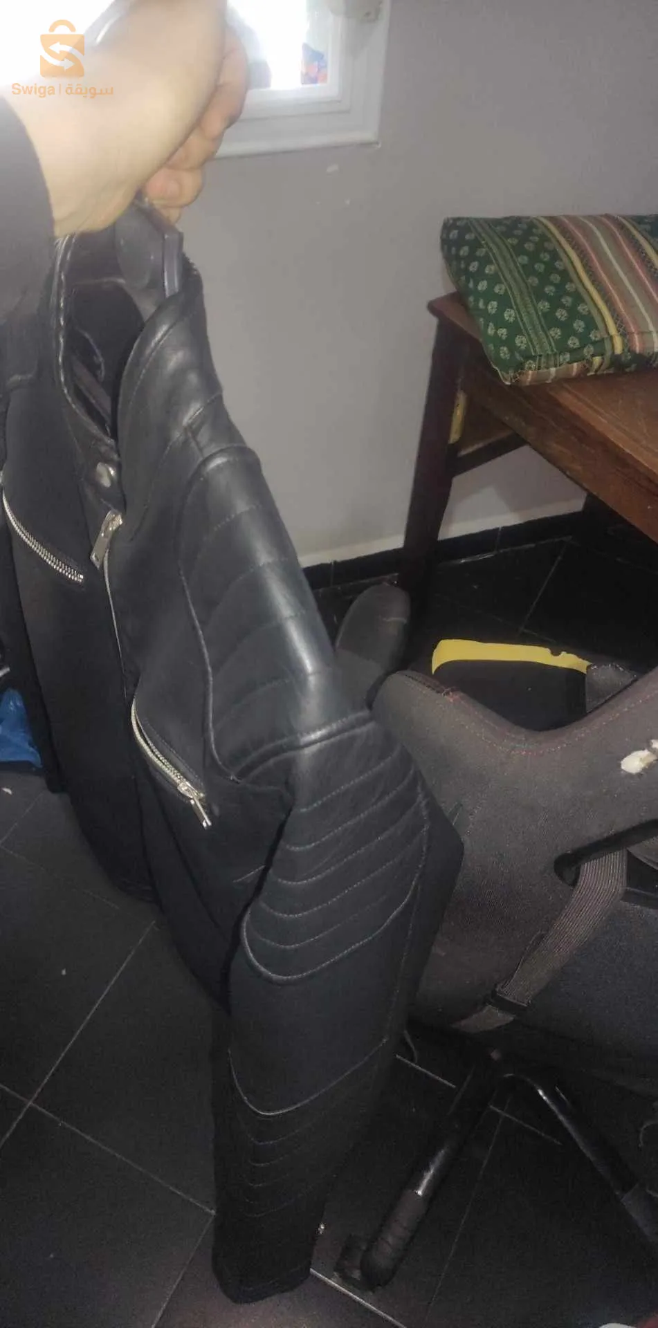 veste en cuir végétal originelle