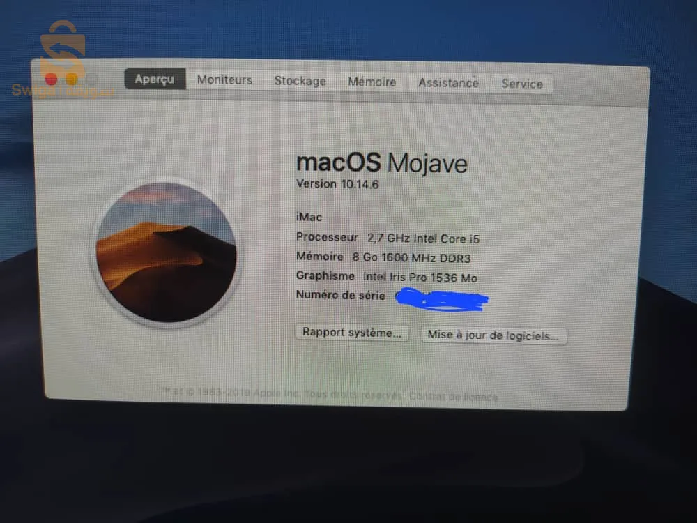 Apple imac i5 /2013 /21.5"/1 tera 
امريكي 100%