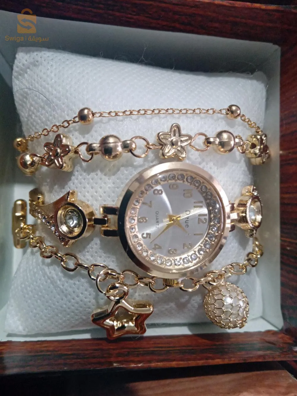 كوفري جميل ساعه براسلي و قورمات و علبه