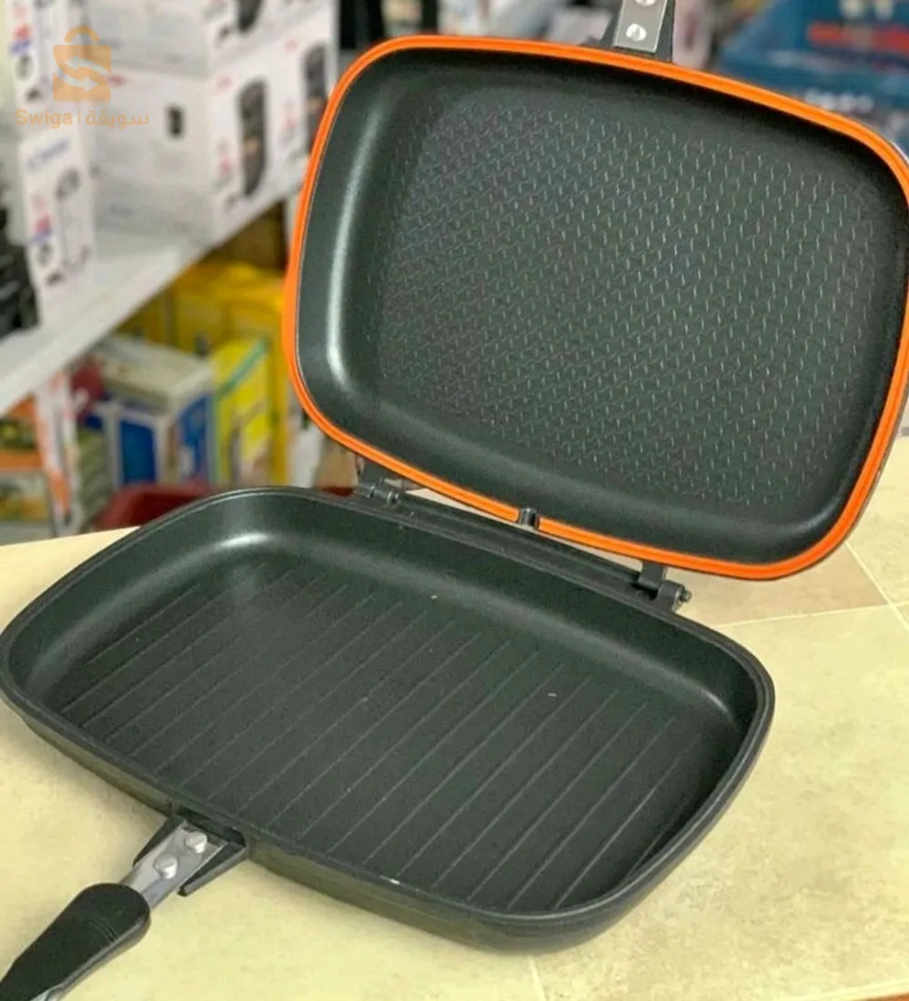 مقلات ذات وجهين Poêle Dessini double faces double grill 32CM