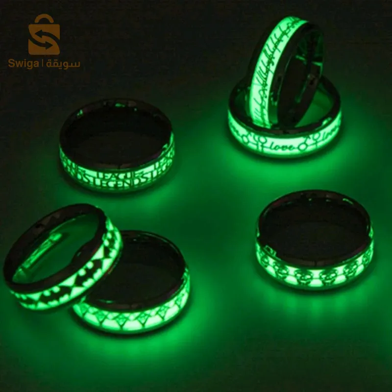 خواتم مضيئة بسومة شابة ومتوفر توصيل 58 ولاية انشاء الله