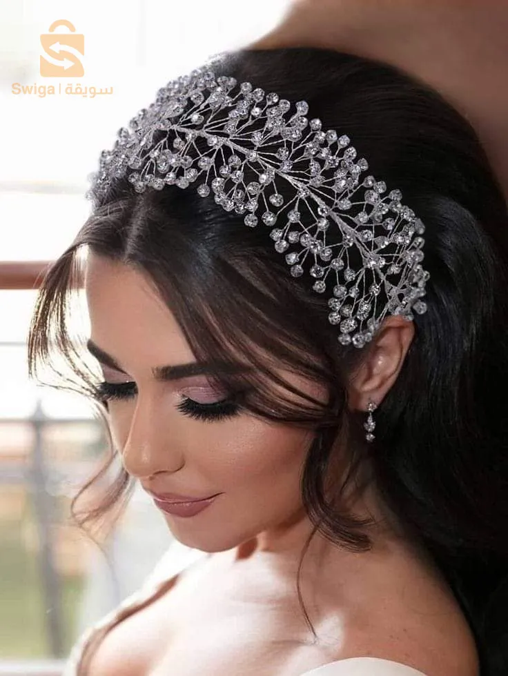 تاج واكسسوارات الشعر للعرايس