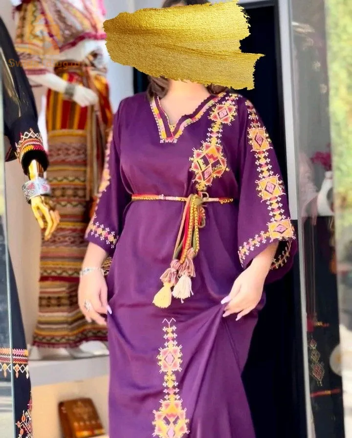 جبة الامازيغية للعيد و السهرات الرمضانية مع حزام هدية مع الجبة 😍 Robe berbère