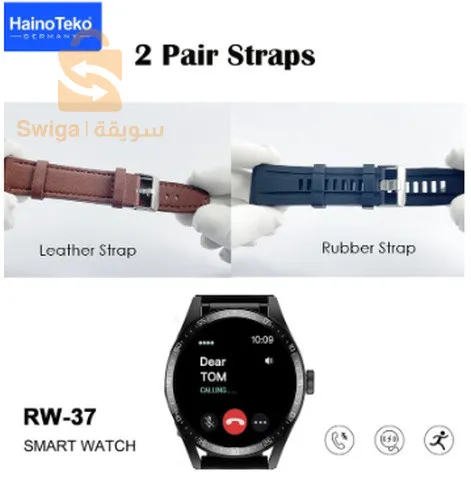 smart watch rw 37 ساعة +سماعات