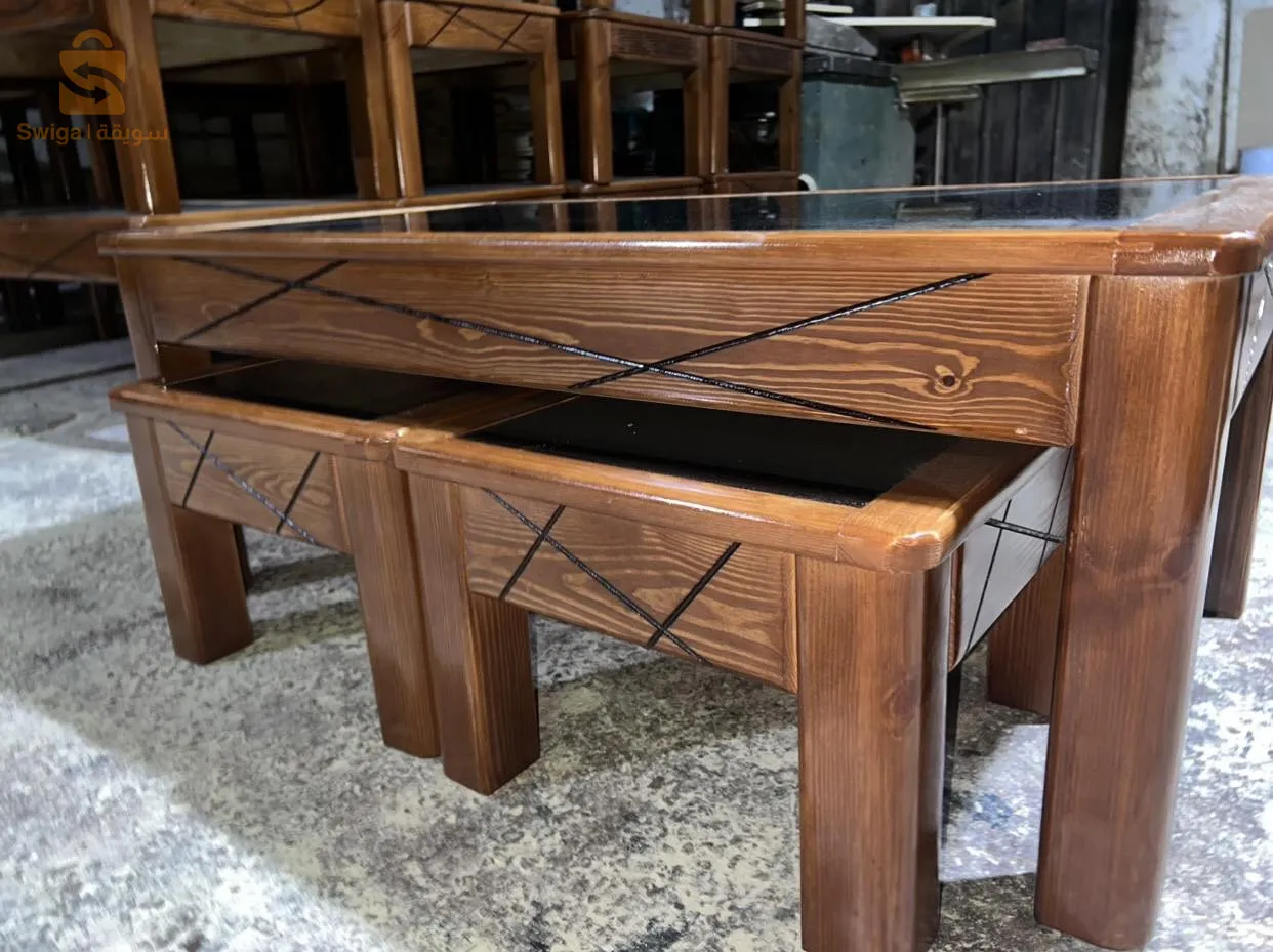 table basse avec 2 gigognes