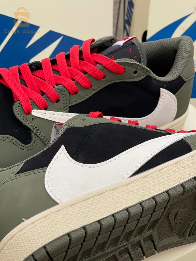Travis Scott X Jordan 1 low Black Olive 🫒