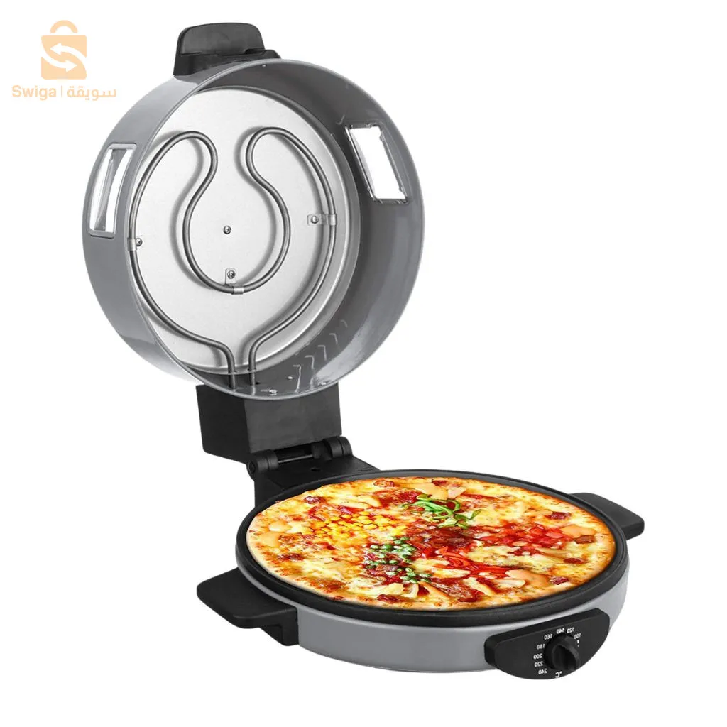 Sonashi Four A Pizza & A Pain Multi Fonction 1800 W - سوناشي ماكينة صنع الخبز العربي والبيتزا من الفولاذ المقاوم للصدأ ذات جودة عالية
مقابض غير ساخنة وحساسة للمس لسهولة الحمل
مطبخ سهل الرؤية مع نافذتين
مفتاح تشغيل/إيقاف وضوء مؤشر أحمر
درجة حرارة عالية قابلة للتعديل 180C-240C للتحميص السريع ماكينة الخبز والبيتزا 2 في 1 بقوة 1800 وات سوناشي SABM-863
مع ماكينة الخبز والبيتزا سوناشي SABM-863! اصنع خبزًا مسطحًا دافئًا ومحمصًا والذي يعد المرافق المثالي لمجموعة متنوعة من الوجبات. مع هذا الجهاز الفريد، يمكنك صنع الخبز اللذيذ مثل: - لافا - نان - فوكاشيا - بيتا - والمزيد! من المؤكد أن هذا الجهاز الفريد من نوعه سيصبح ضروريًا لخلط الأشياء في المطبخ وإضافة لمسة عالمية إلى مطبخك ستثير إعجاب العائلة والأصدقاء!

طلاء غير لاصق لسهولة الطبخ والتنظيف، درجة حرارة عالية قابلة للتعديل 180-240 درجة مئوية للتحميص السريع مع مفتاح تشغيل/إيقاف ومؤشر ضوئي أحمر والتحكم في درجة الحرارة.

آلة الخبز والبيتزا هذه بقطر 30 سم، ومقابضها اللمسية غير القابلة للتدفئة ونافذتين شفافتين، يمكنك طهيها بسهولة وأمان
13600دج
0665955230وق👉viber watts