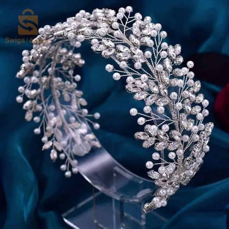 تاج واكسسوارات الشعر للعرايس