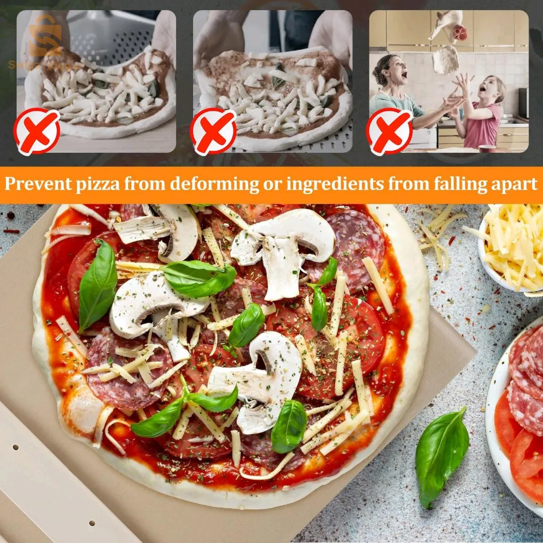 Pelle à Pizza Coulissante en bois – حاملة البيتزا خشبية