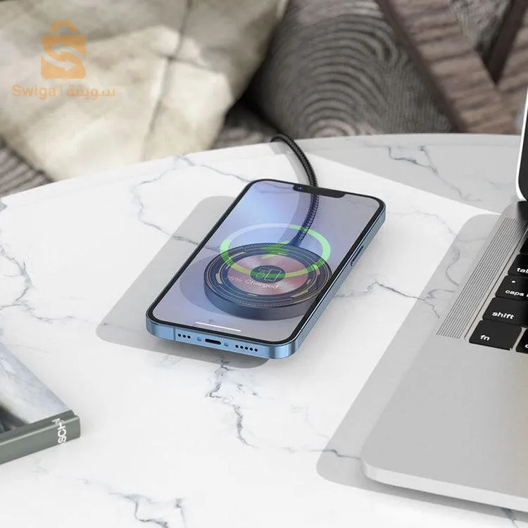 Chargeur wireless  3 in 1 hoco cw45Hoco 15W Magsafe Wireless Charger for Apple iPhone Airpod Watch CW45