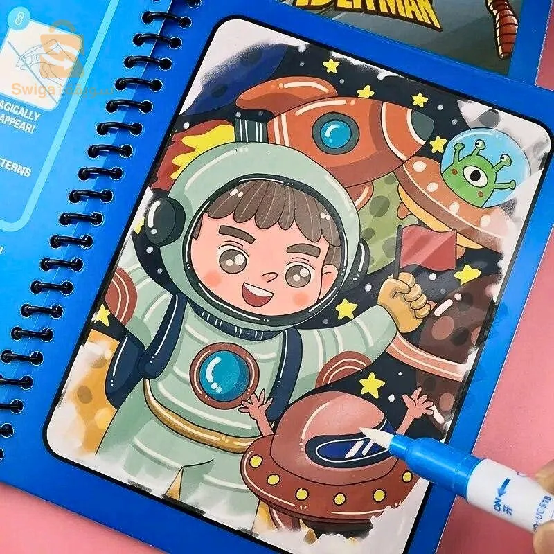 Livre De Dessin À L'eau Magique, Jouet de Coloriage Réutilisable Pour enfants - كتاب رسم الماء السحري، كتاب تلوين قابل لإعادة الاستخدام للأطفال
[قابل لإعادة الاستخدام] - قلم على كتاب ألعاب سفر للأطفال لترطيب الصفحات للكشف عن الرسوم المتحركة، وبعد 5-10 دقائق من البهتان، ما عليك سوى إعادة ملئه وإعادة استخدامه لإعادته إلى الحياة.
 [نشاط سفر للأطفال] - مجموعة كتب أساسية للسفر بالسيارة مكونة من 3 قطع تحتوي على حيوانات وديناصورات ودلافين. حجم مثالي ليناسب حقيبة طفلك المحمولة، كتاب الرسم المائي للأطفال الصغار قابل لإعادة الاستخدام ويمكن أن يرافقهم في كل رحلة.
[صفحات قابلة لإعادة الاستخدام] - يتضمن كل كتاب أنشطة سفر للأطفال 4 أوراق فنية مائية، بدون طلاء أو فوضى. كتب التلوين بالقلم المائي مصنوعة من الورق المقوى السميك الذي لا يتلف بسهولة.
[تعلم أثناء اللعب] - يحتوي كل كتاب سفر للأطفال على تصميمات مختلفة تسمح للأطفال باستكشاف وتعلم أشياء مختلفة.
2200دج
0665955230وق👉viber watts