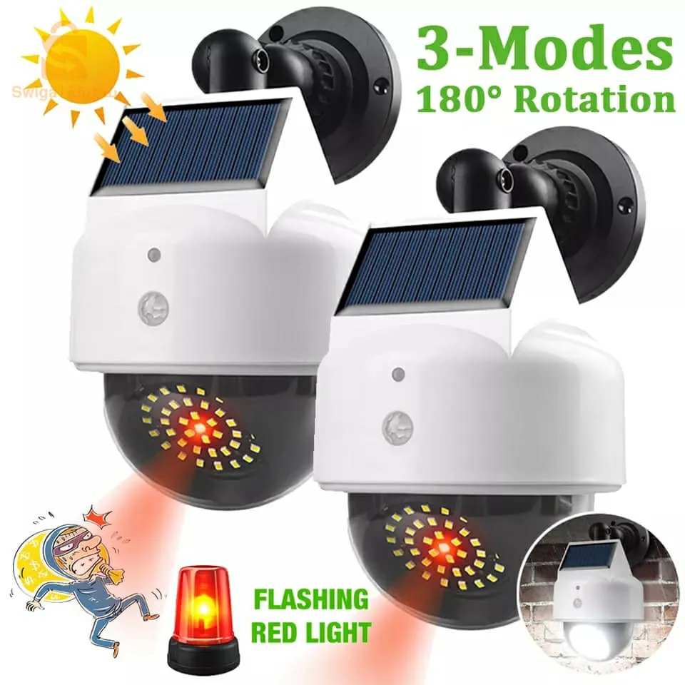 41 مصباح حائط بالطاقة الشمسية LED مع مستشعر حركة PIR مقاوم للماءLampes solaires 41 LED avec capteur de mouvement PIR étanche$👍