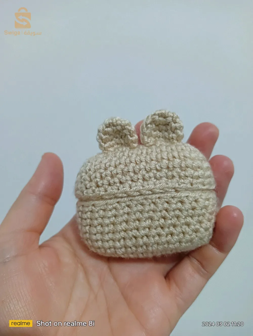 حاملة ايبود كروشية ،صنع يدوي