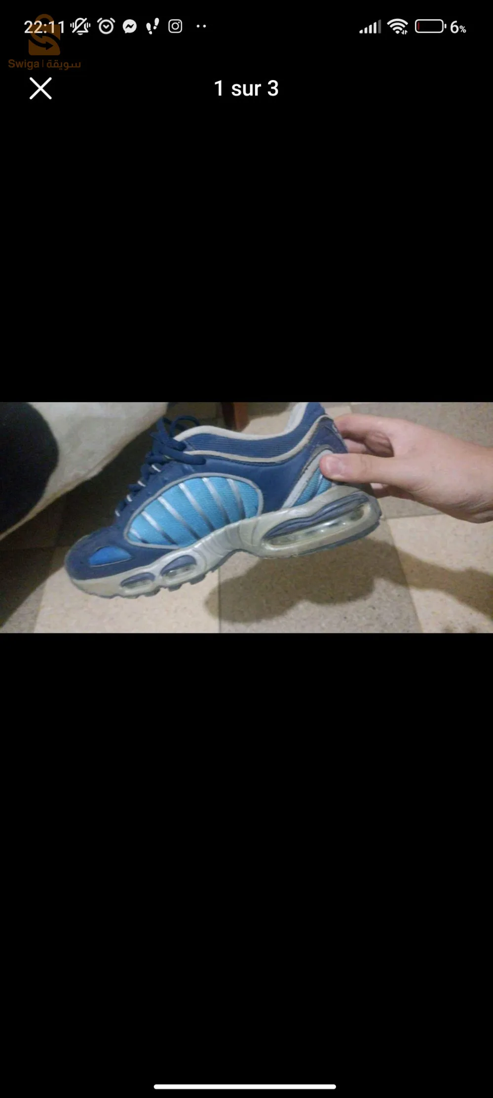 nouvelle basket porté une fois.nouvelle paire.nouvelle état