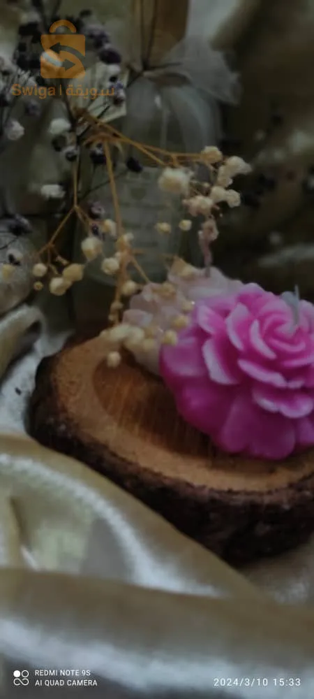 bougie fleur de pivoine 💮 parfumée