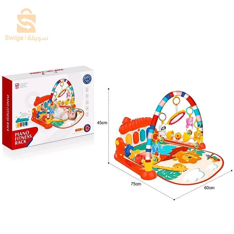 سجادة الأنشطة الموسيقية للأطفال مع دواسة بيانو للتمرين$👍