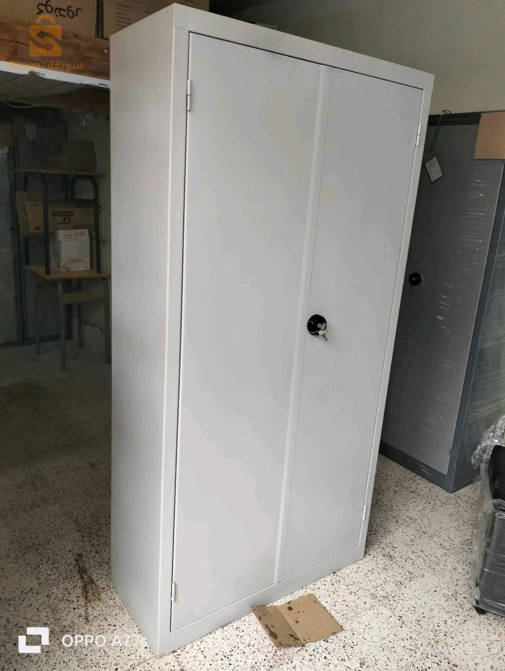 خزانة حديدية 2 ابواب سبيغة ايبوكسي مضادة للصداء