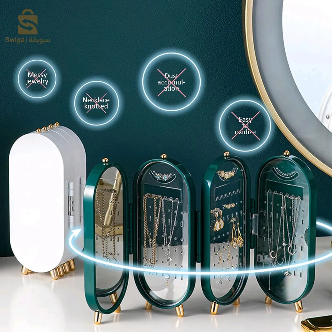 صندوق تخزين المجوهرات القابل للطي، منظم القرط،
1. تم تصميم السلسلة الفاخرة الخفيفة حصريًا من قبل مصممين محترفين. نحن نسعى بلا كلل إلى الحب والجمال، ونترك الحياة الرائعة تحيط بك.
2. سعة عالية: يتضمن صندوق تخزين القرط 153 فتحة مثقوبة مسبقًا، والتي يمكن تنظيمها وعرضها. إنها مناسبة للأقراط الطويلة والأزرار والمشابك. يوجد 18 خطافًا في صندوق تخزين الأقراط لتعليق القلائد والأساور بسهولة. .
3. سهولة الوصول وتوفير المساحة: الوصول السريع إلى الأقراط والقلائد الخاصة بك، المحمولة، القابلة للطي لتوفير مساحة العداد.
4. يستخدم على نطاق واسع: تم تصميم حامل القرط لاستخدامه في أي طاولة زينة أو طاولة بجانب السرير أو مكتب أو حقيبة يد أو سفر؛ المظهر الرائع والعصري يتناسب تمامًا مع طاولة الزينة الخاصة بك. تخصيص:
المادة: البلاستيك
اللون: أبيض، أخضر
الحجم: 11.5*6.5*23.5 سنتيمتر قائمة التعبئة:
1 * رف تخزين المجوهرات
3600دج
0665955230وق👉viber watts