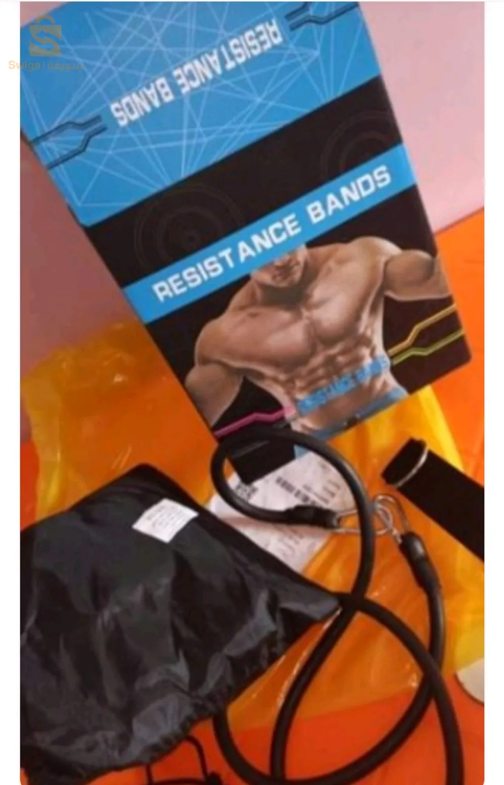 مطاط مقاوم 💪.تمارين منزلية لتقوية العضل