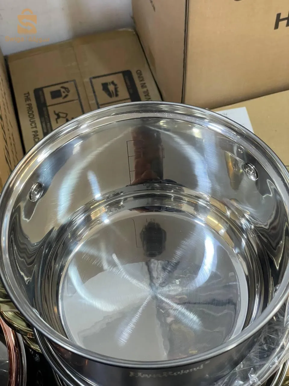 Les Marmites hausRoland ( gold noir inox )  طنجرة