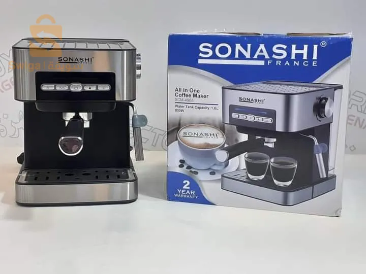 SONASHI Cafetière mini model 15Bars Capacité 1.L 850W SCM-4963